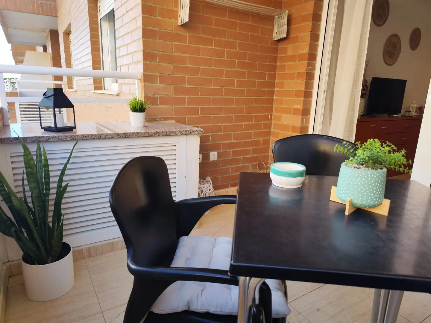 Terraza de Apartamento de alquiler en Oropesa del Mar / Orpesa con Aire acondicionado, Terraza y Amueblado