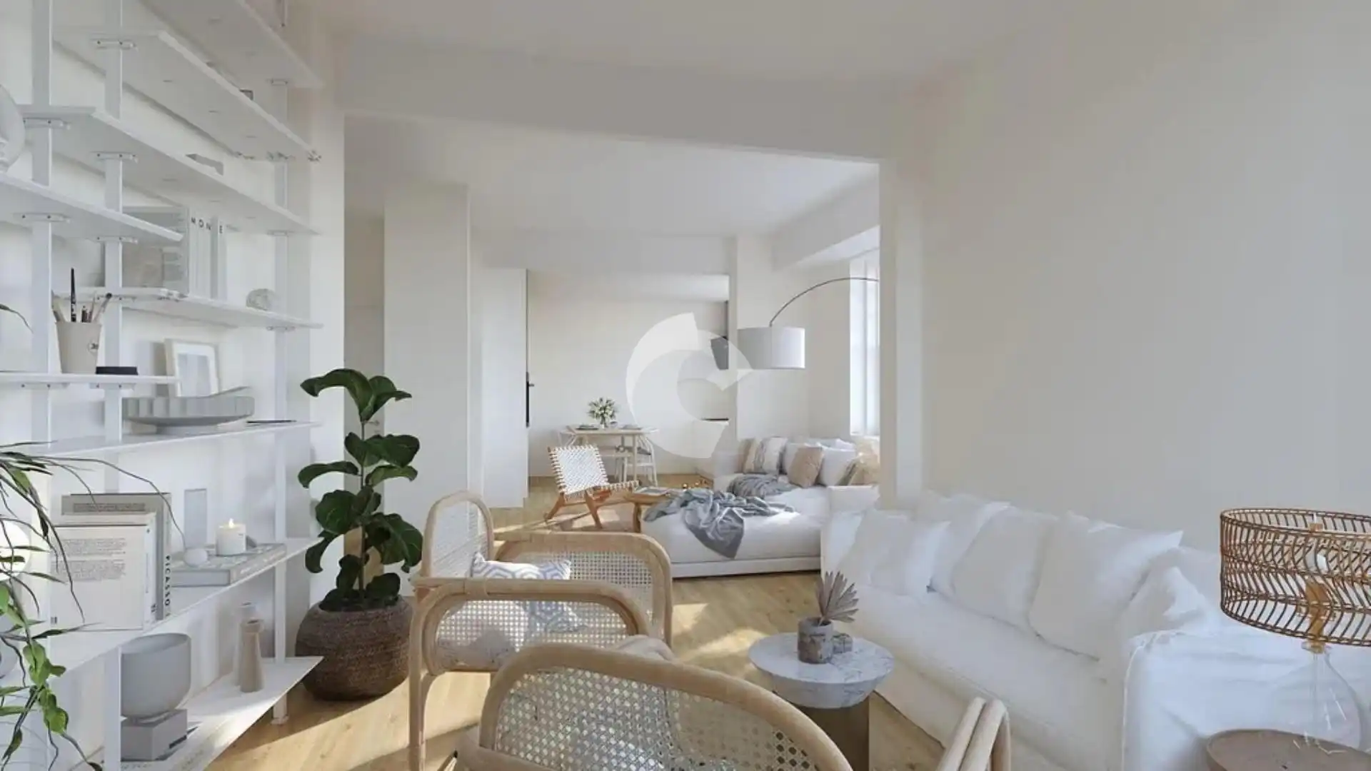 Sala de estar de Piso en venta en A Coruña Capital  con Calefacción, Terraza y Balcón