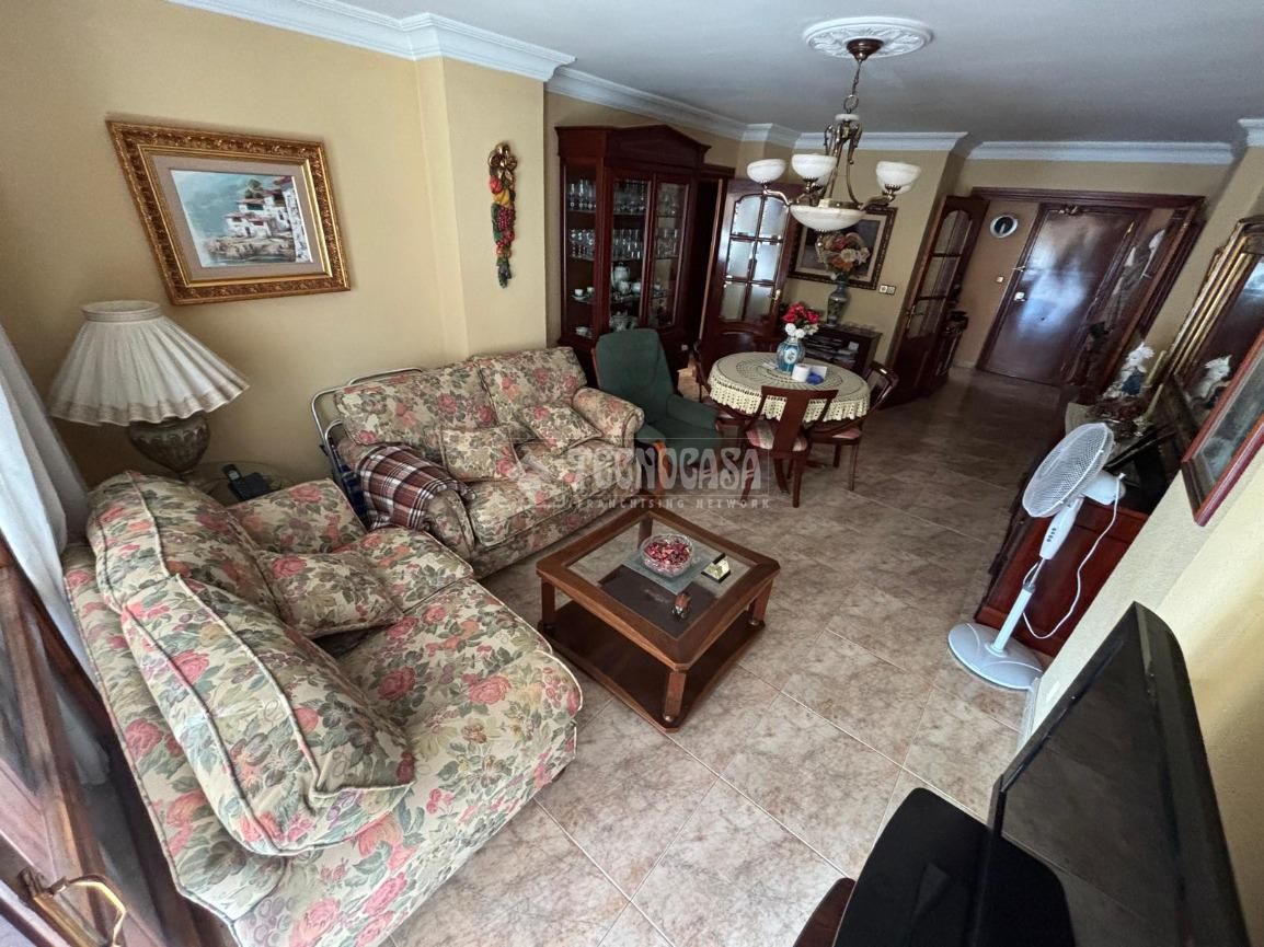 Sala d'estar de Pis en venda en Málaga Capital amb Aire condicionat i Moblat