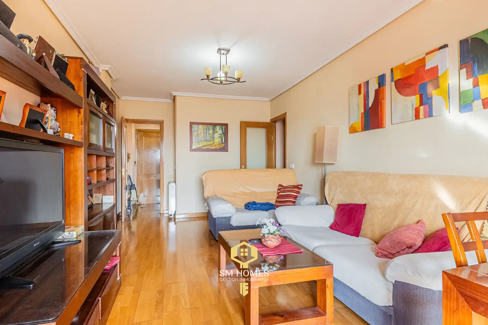 Living room of Flat for sale in Mejorada del Campo  with Air Conditioner, Heating and Storage room