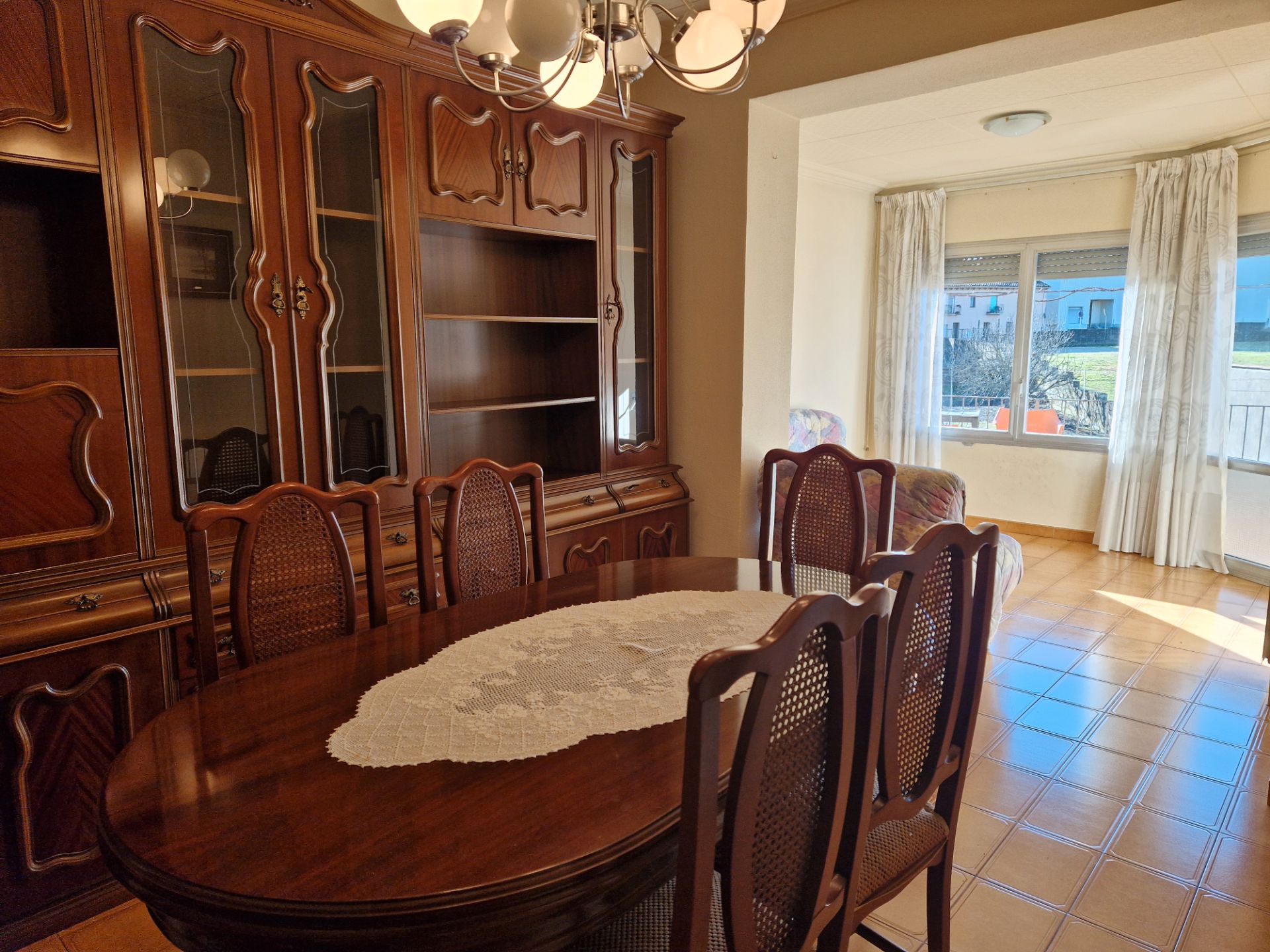 Dining room of Flat for sale in Sant Joan Les Fonts  with Heating, Private garden and Terrace