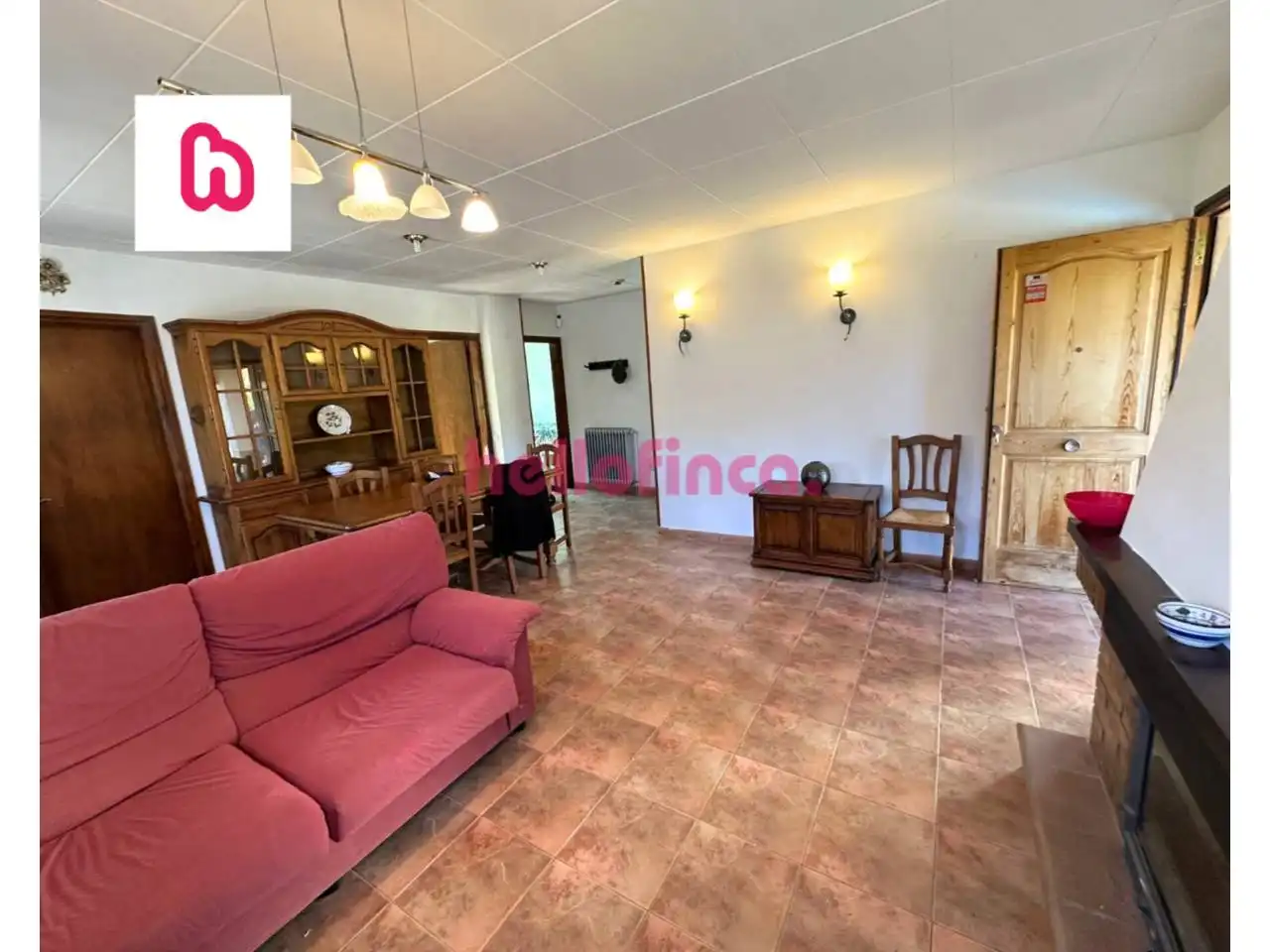 Living room of Houses for sale in Sant Agustí de Lluçanès  with Heating, Private garden and Terrace