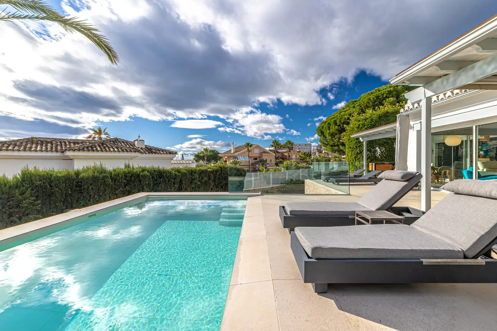 Terraza de Casa o chalet en venta en Marbella con Aire acondicionado, Jardín privado y Terraza