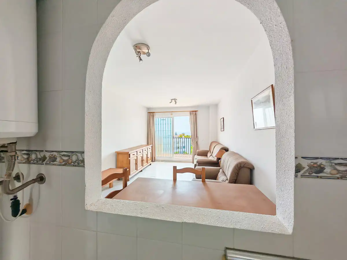 Wohnzimmer von Wohnungen zum Verkauf in Mijas mit Terrasse, Schwimmbad und Möbliert