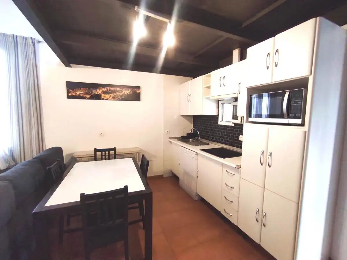 Cuina de Finca rústica de lloguer en Málaga amb Aire condicionat, Jardí privat i Moblat