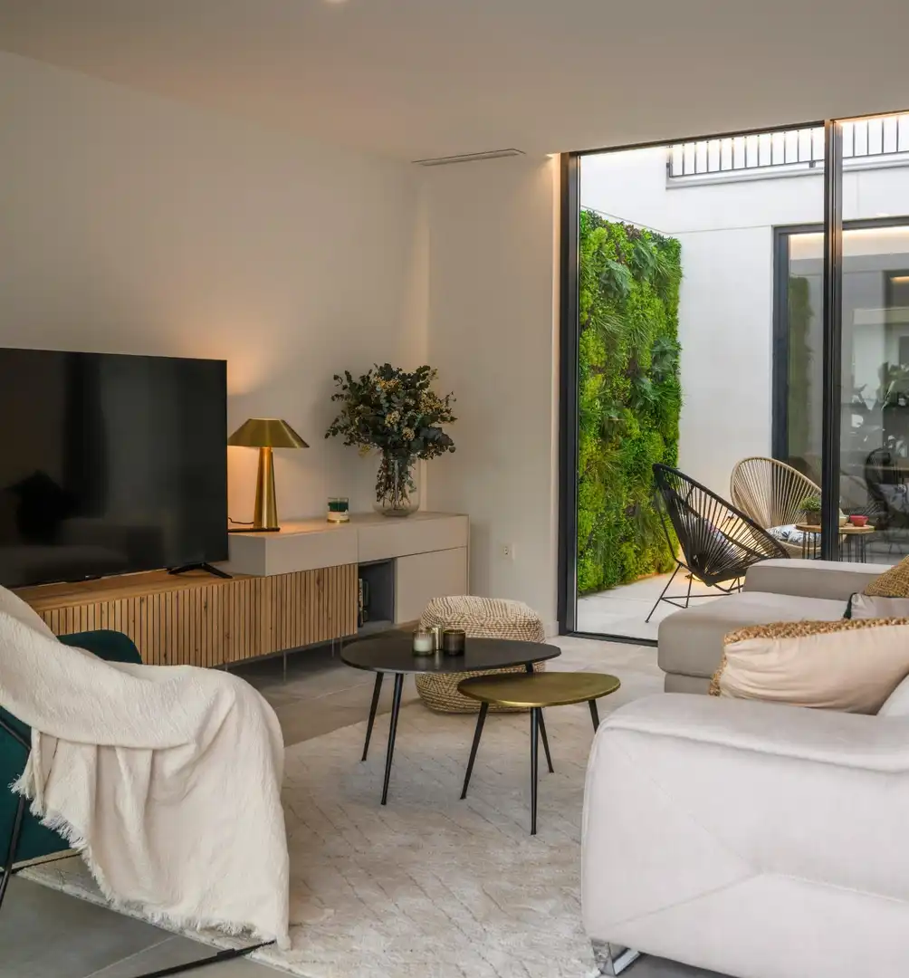 Sala d'estar de Casa o xalet en venda en Murcia amb Aire condicionat, Jardí privat i Terrassa