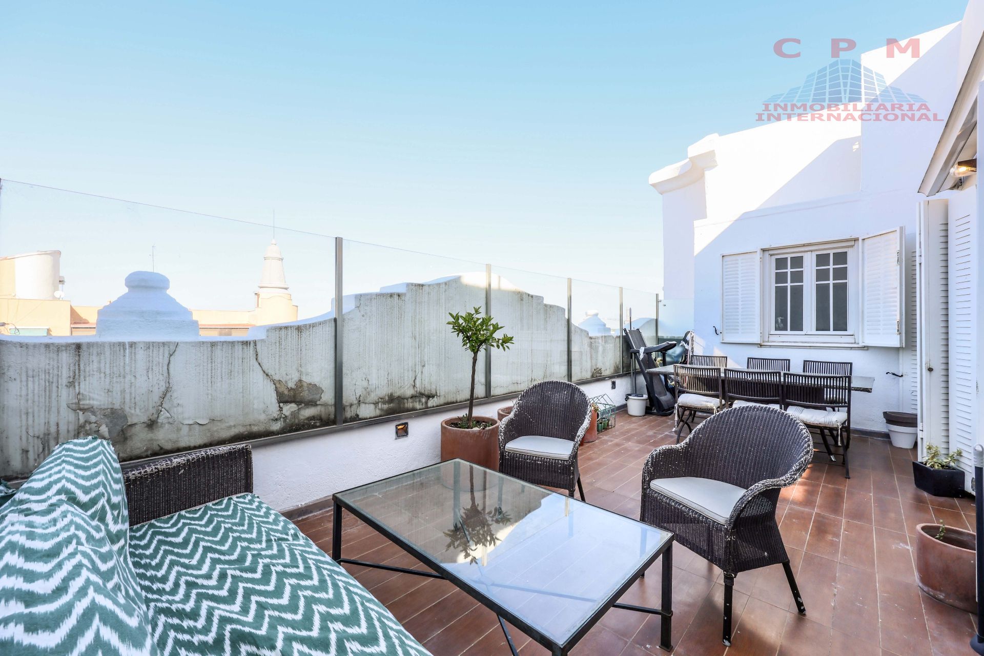 Terraza de Ático de alquiler en  Madrid Capital con Aire acondicionado, Calefacción y Parquet