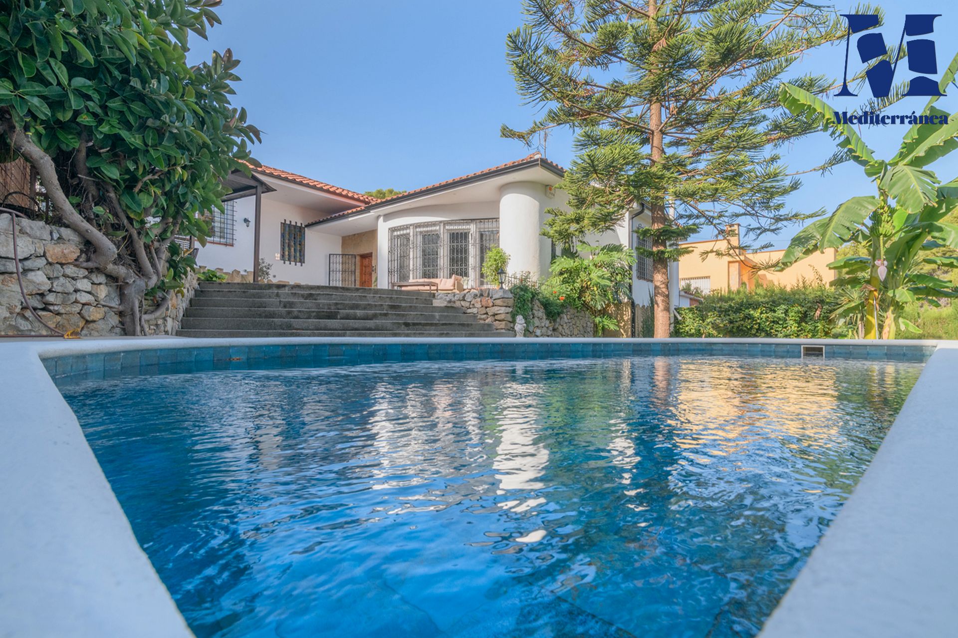 Swimming pool of House or chalet to rent in Castelldefels  with Air Conditioner, Heating and Private garden