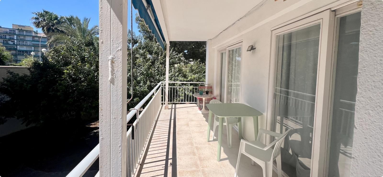 Balcony of Flat to rent in Alicante / Alacant  with Air Conditioner, Heating and Private garden