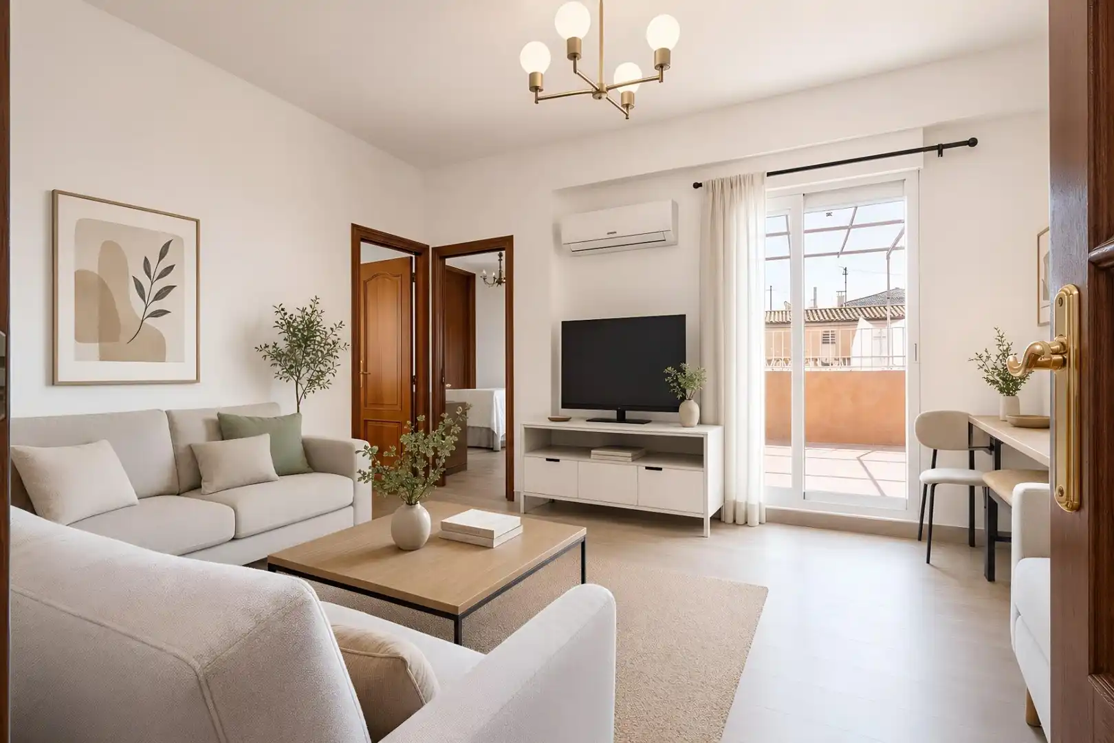 Living room of Attic for sale in Granada  with Air Conditioner, Terrace and Balcony