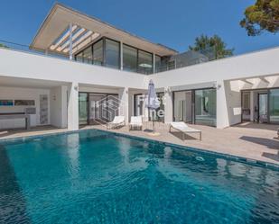 Swimming pool of House or chalet for sale in Caldes de Malavella  with Air Conditioner, Terrace and Storage room