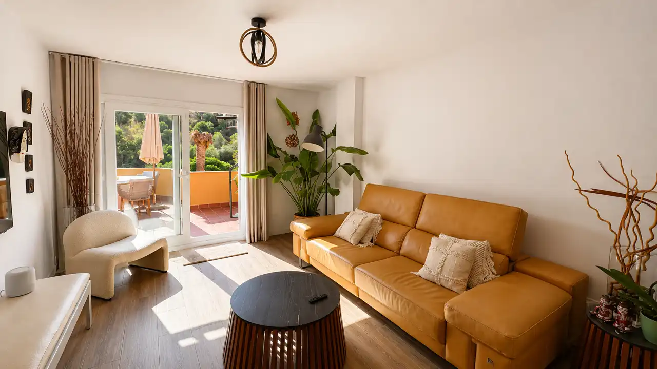 Sala d'estar de Àtic en venda en Marbella amb Aire condicionat, Calefacció i Terrassa