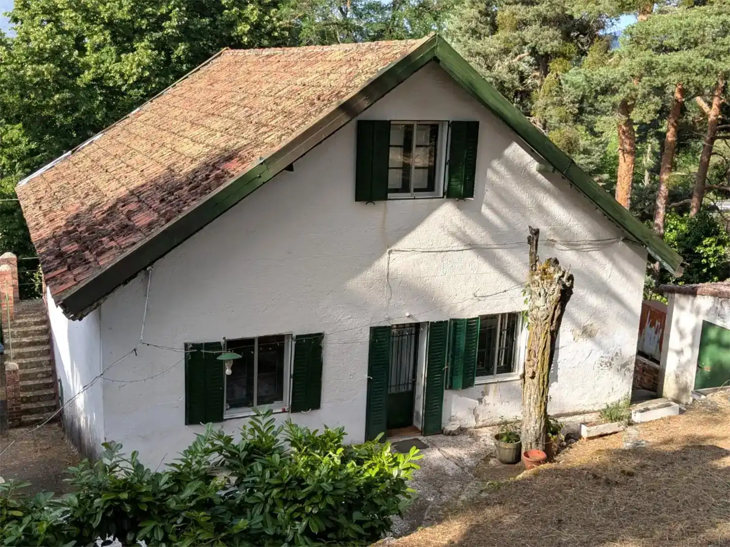 Vista exterior de Casa o xalet en venda en El Espinar amb Balcó
