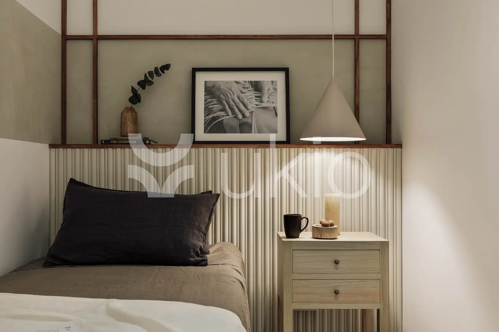 Dormitori de Apartament de lloguer en Barcelona amb Aire condicionat, Calefacció i Moblat