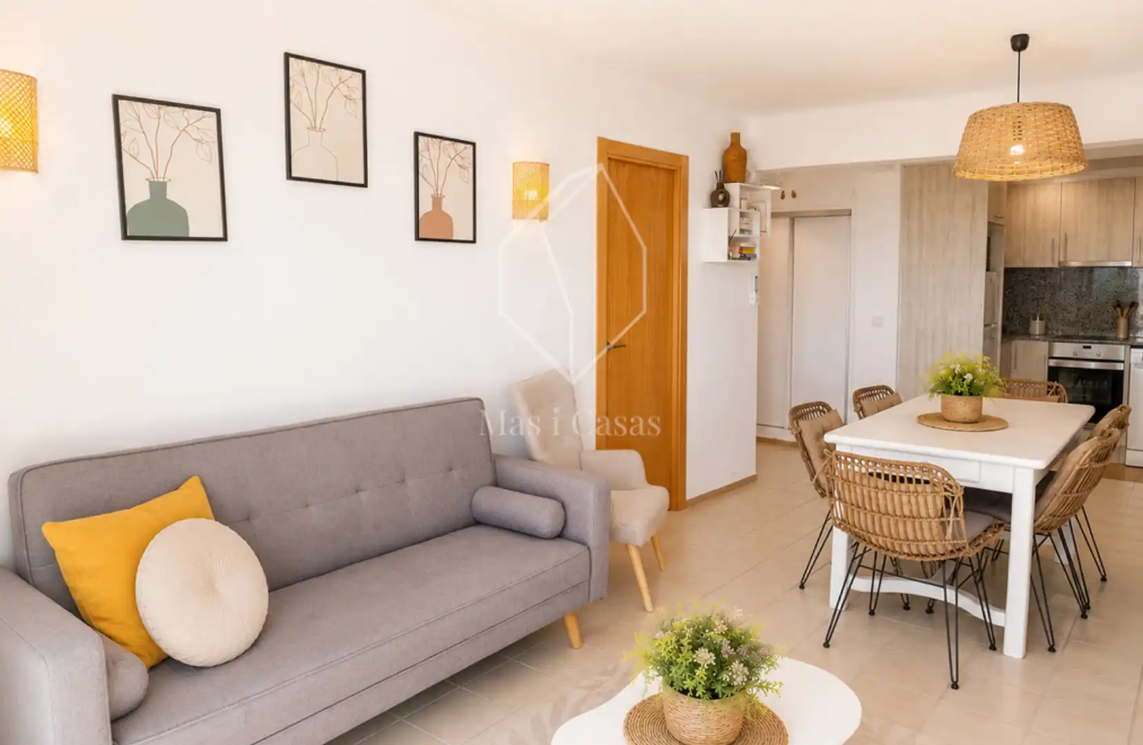 Wohnzimmer von Wohnungen zum Verkauf in Empuriabrava mit Klimaanlage, Terrasse und Möbliert