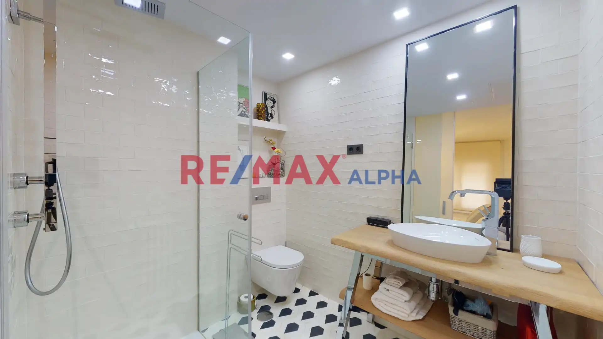 Baño de Piso de alquiler en Madrid con Aire acondicionado, Calefacción y Terraza