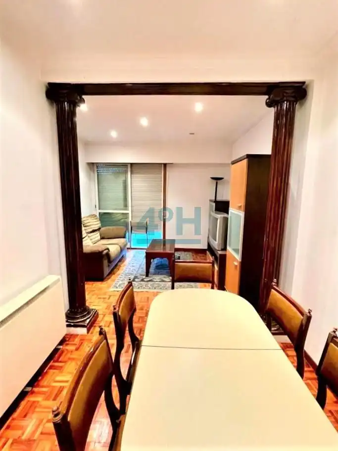 Sala d'estar de Apartament en venda en Ourense Capital  amb Calefacció, Parquet i Moblat