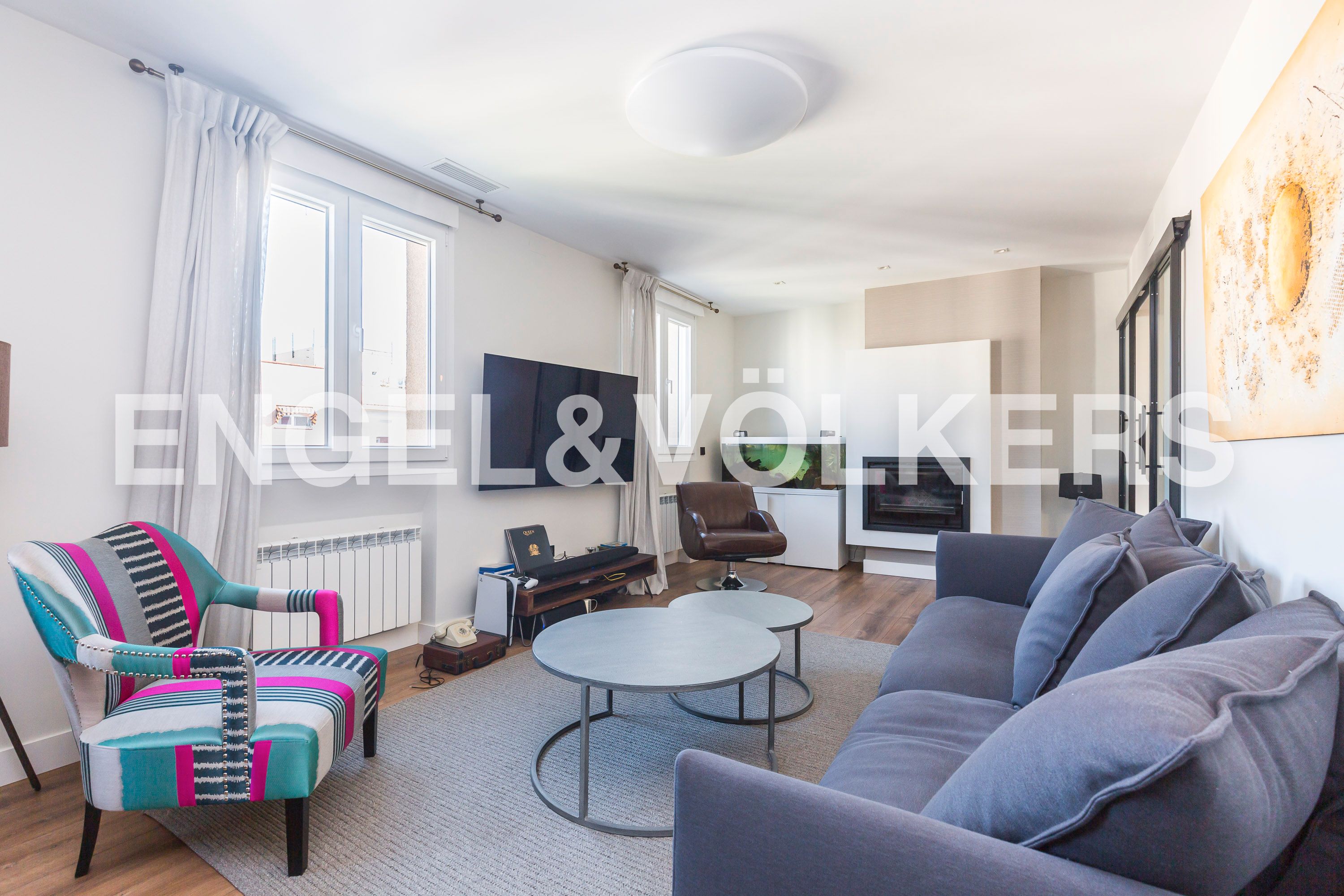 Sala d'estar de Apartament en venda en  Madrid Capital amb Aire condicionat, Calefacció i Traster