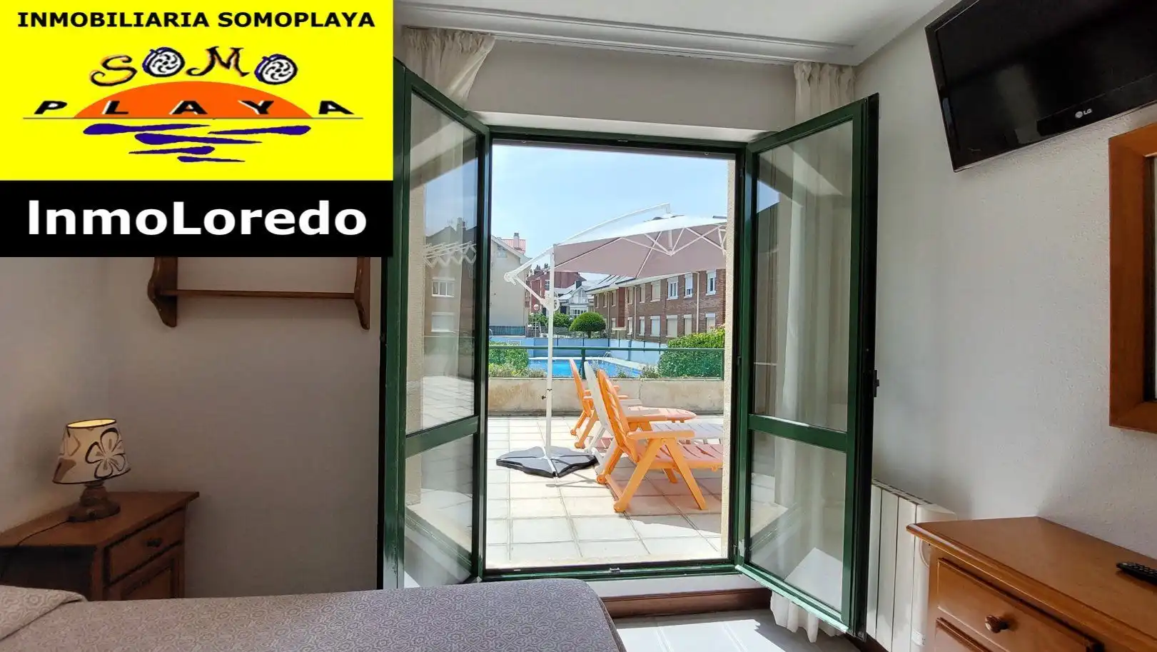 Schlafzimmer von Wohnung zur Miete in Ribamontán al Mar mit Terrasse, Möbliert und Gemeinschaftspool