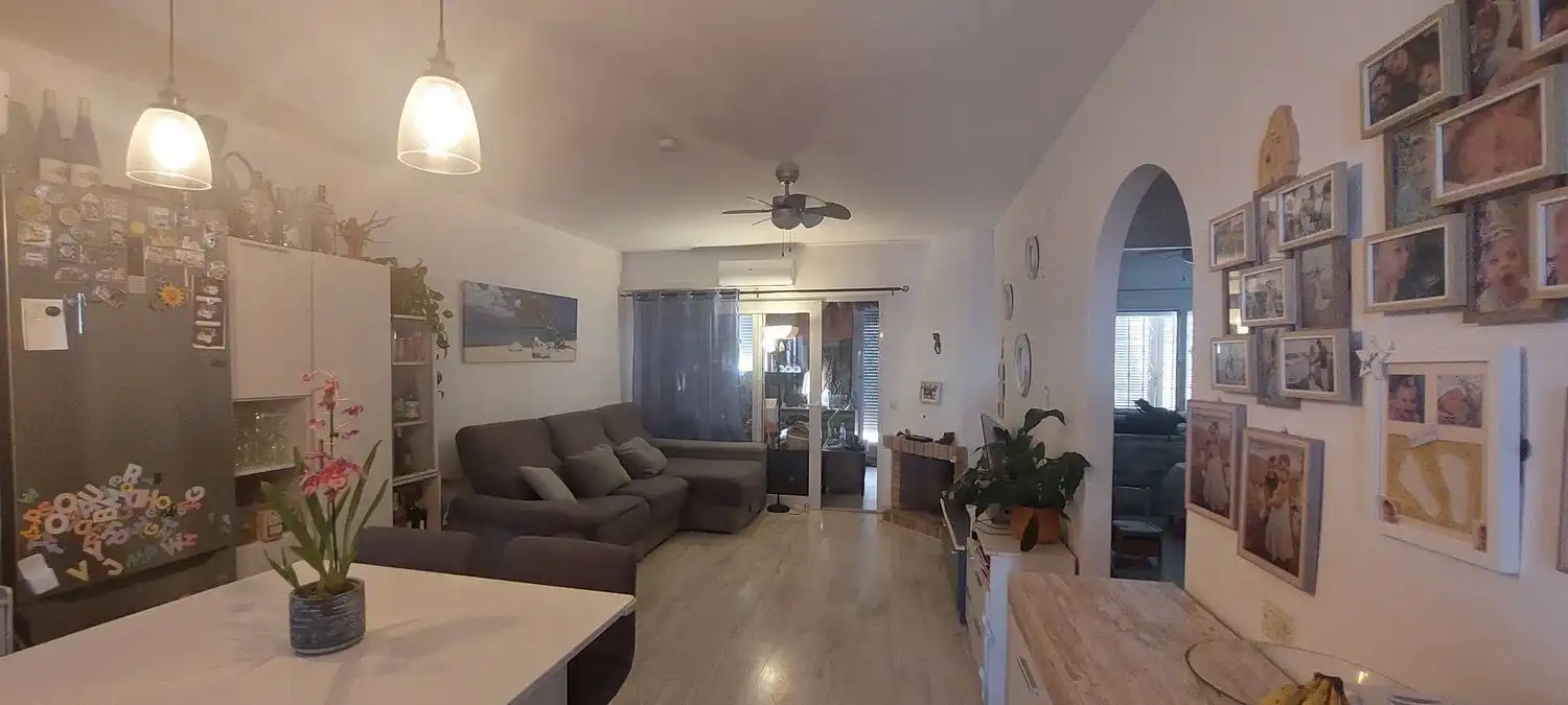 Sala de estar de Casa adosada en venta en Mojácar con Aire acondicionado, Terraza y Trastero
