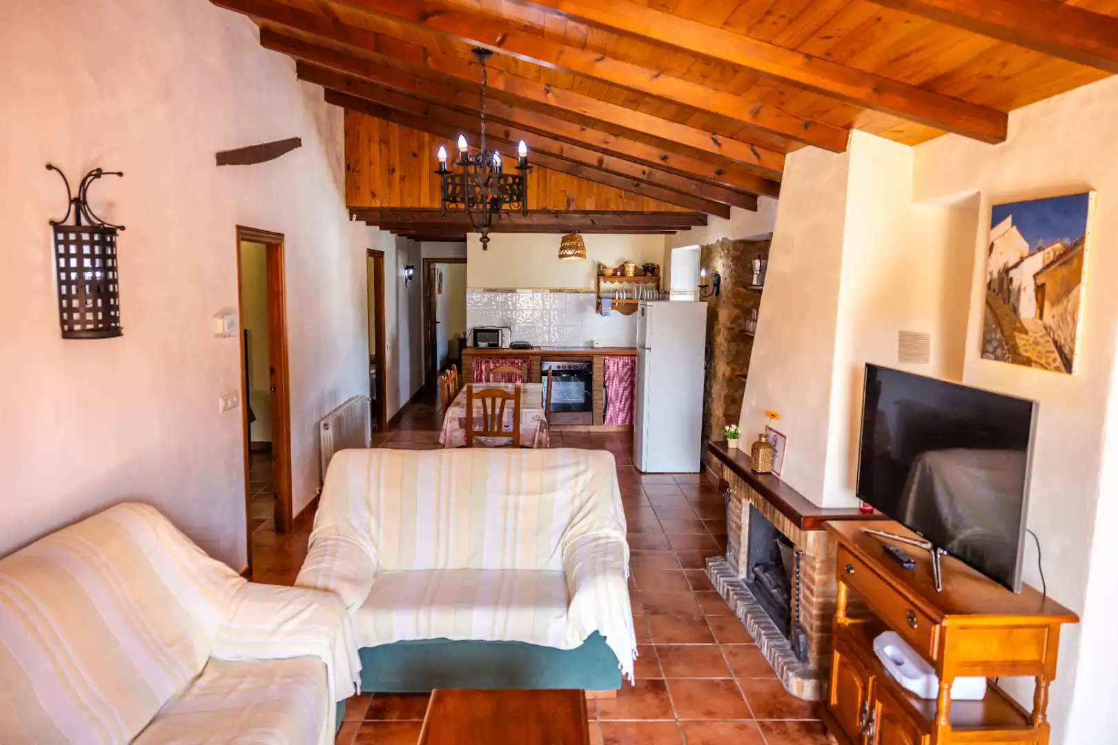 Sala de estar de Finca rústica en venta en Montejaque con Aire acondicionado, Jardín privado y Terraza