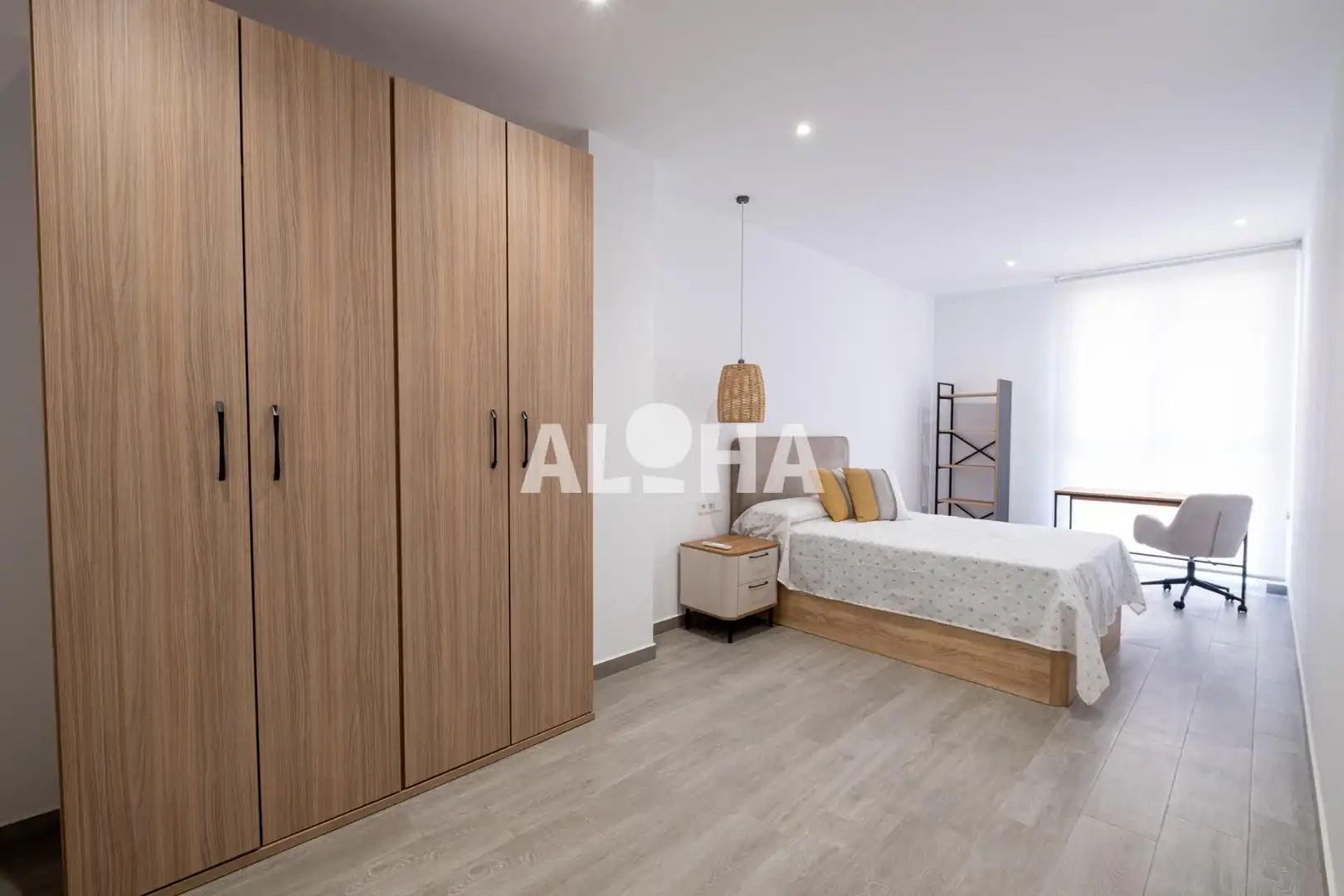 Bedroom of Apartments for rent in Moncada  with Air Conditioner, Terrace and Furnished