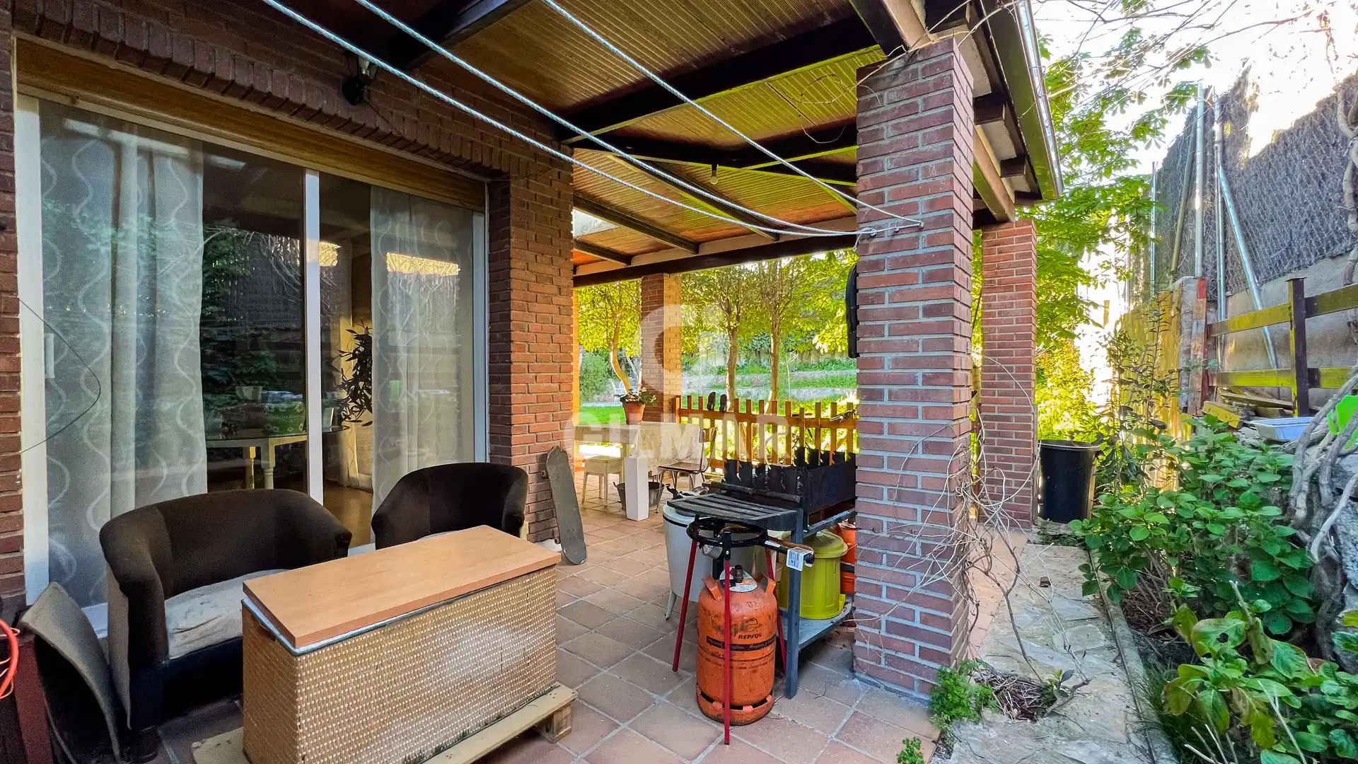 Terraza de Casa adosada en venta en Collado Mediano con Calefacción, Jardín privado y Piscina