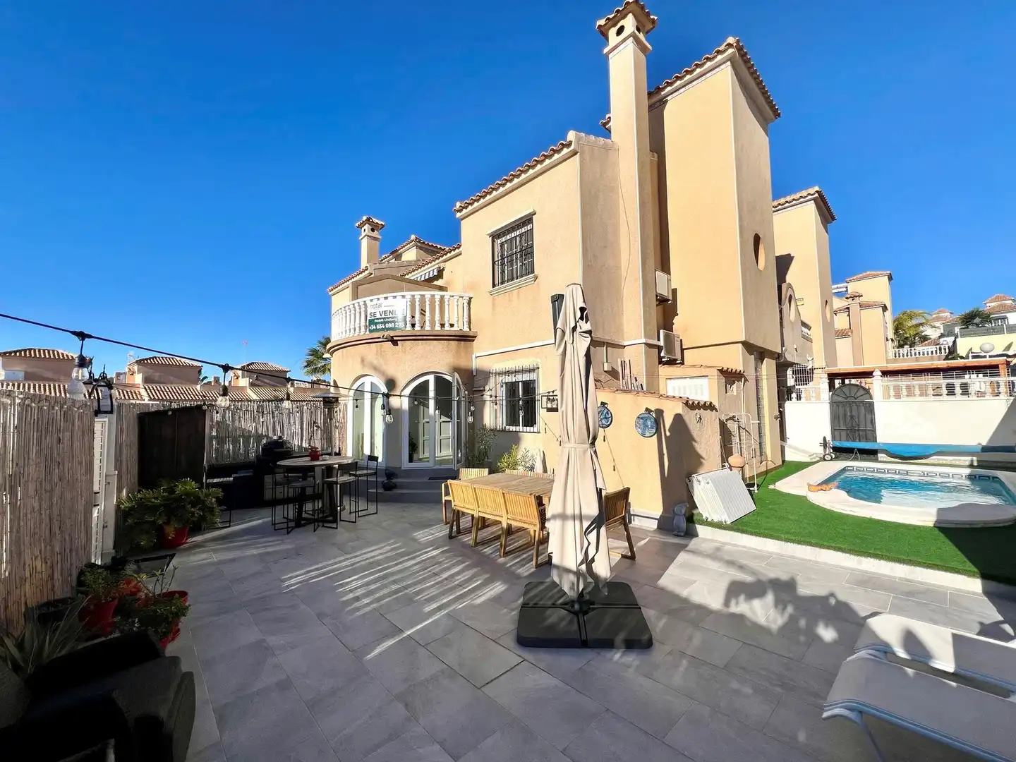 Terraza de Casa adosada en venta en Orihuela con Jardín privado, Terraza y Piscina