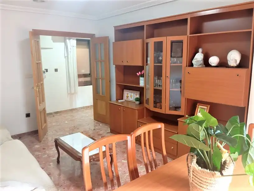Sala de estar de Piso de alquiler en Elche / Elx con Aire acondicionado, Amueblado y Horno