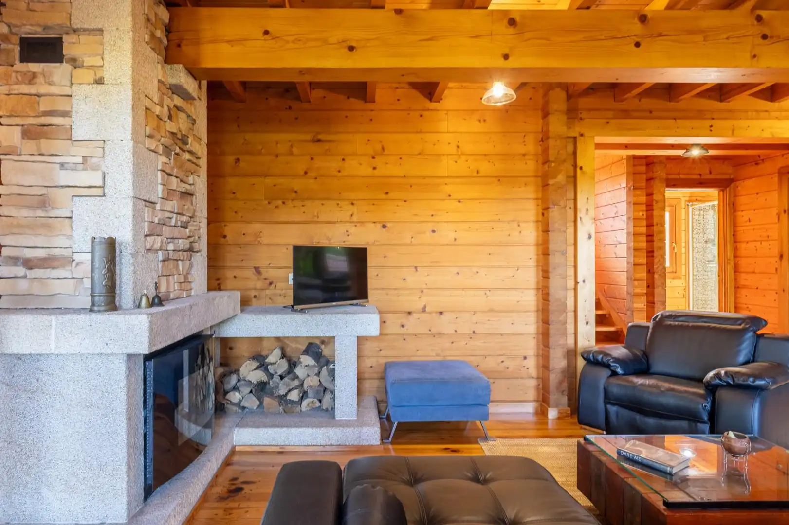 Sala de estar de Casa o chalet en venta en Salceda de Caselas con Calefacción, Jardín privado y Terraza