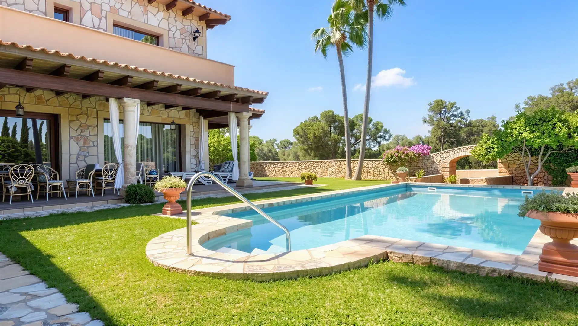 Piscina de Finca rústica en venda en Llucmajor amb Aire condicionat, Calefacció i Terrassa