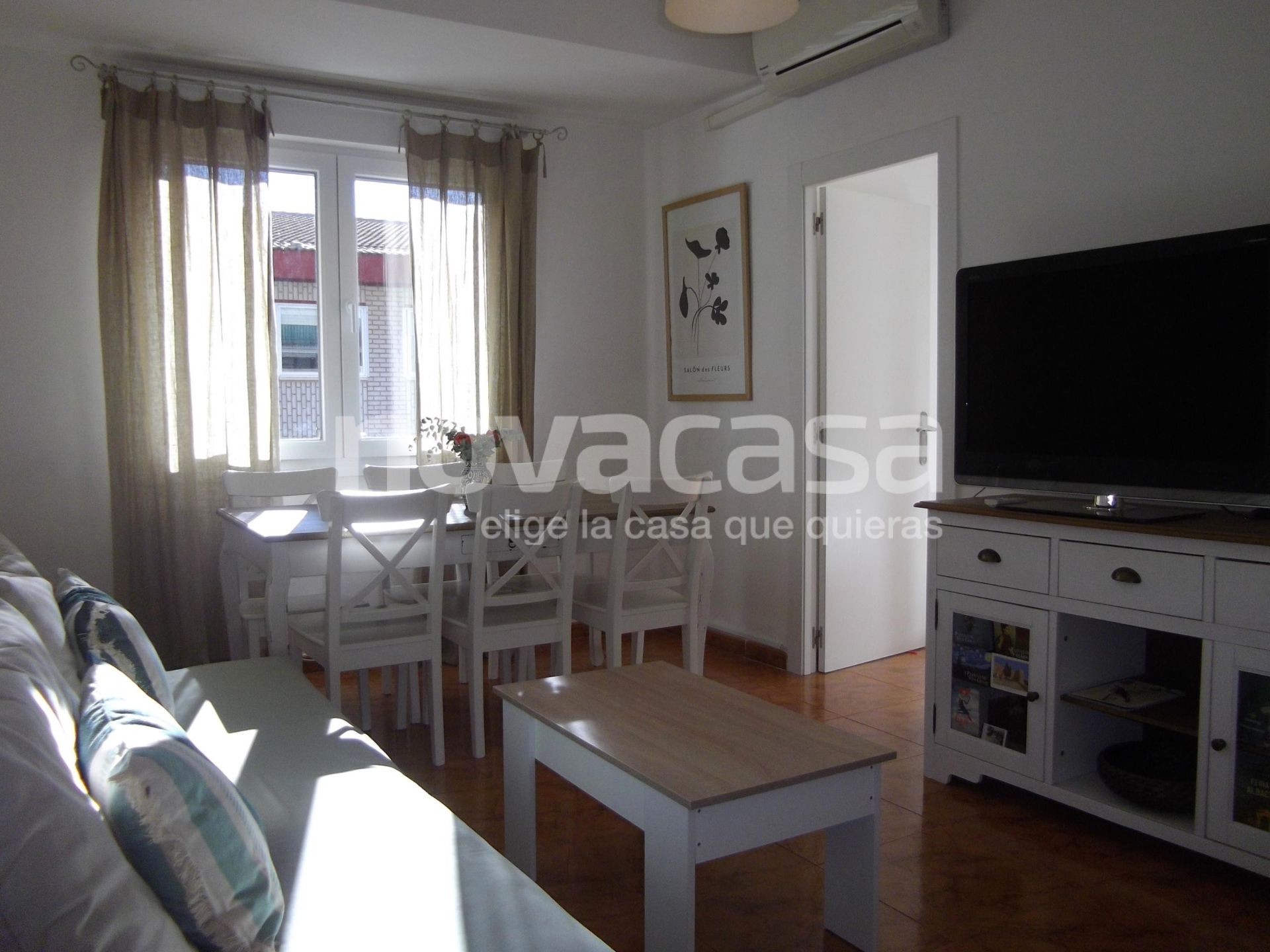 Sala d'estar de Pis de lloguer en  Albacete Capital amb Aire condicionat, Terrassa i Moblat