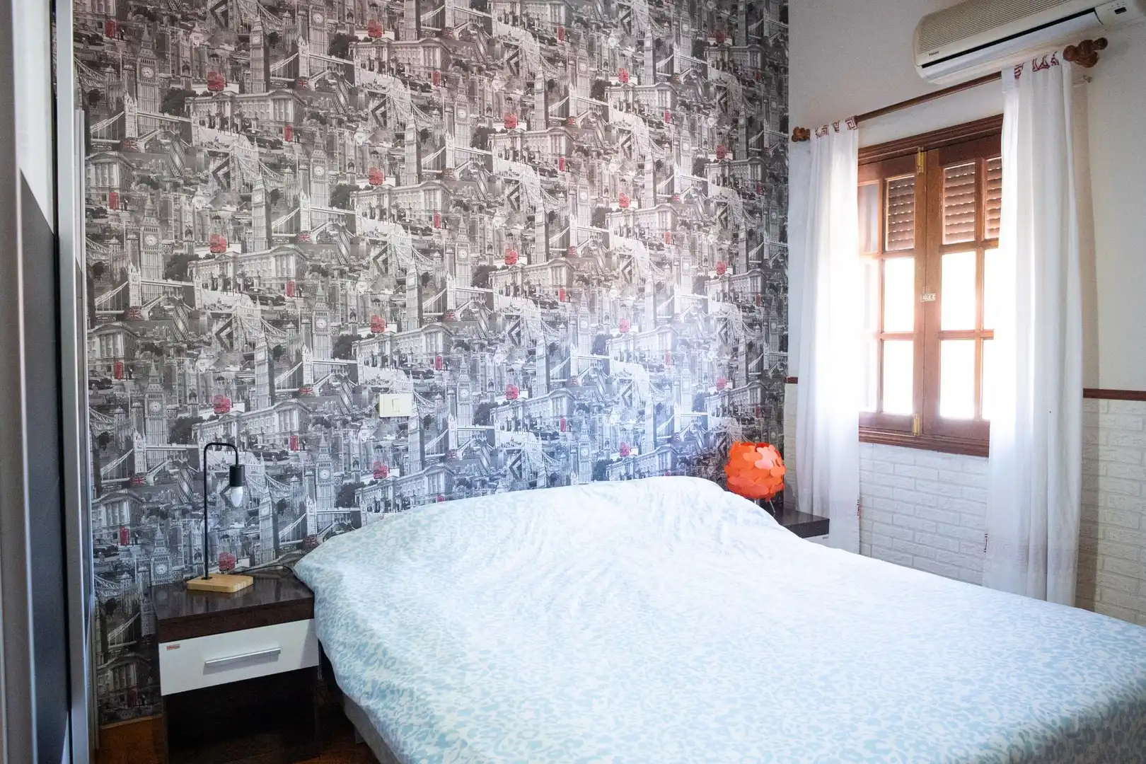 Schlafzimmer von Einfamilien-Reihenhaus zum Verkauf in Valsequillo de Gran Canaria mit Klimaanlage, Heizung und Privatgarten