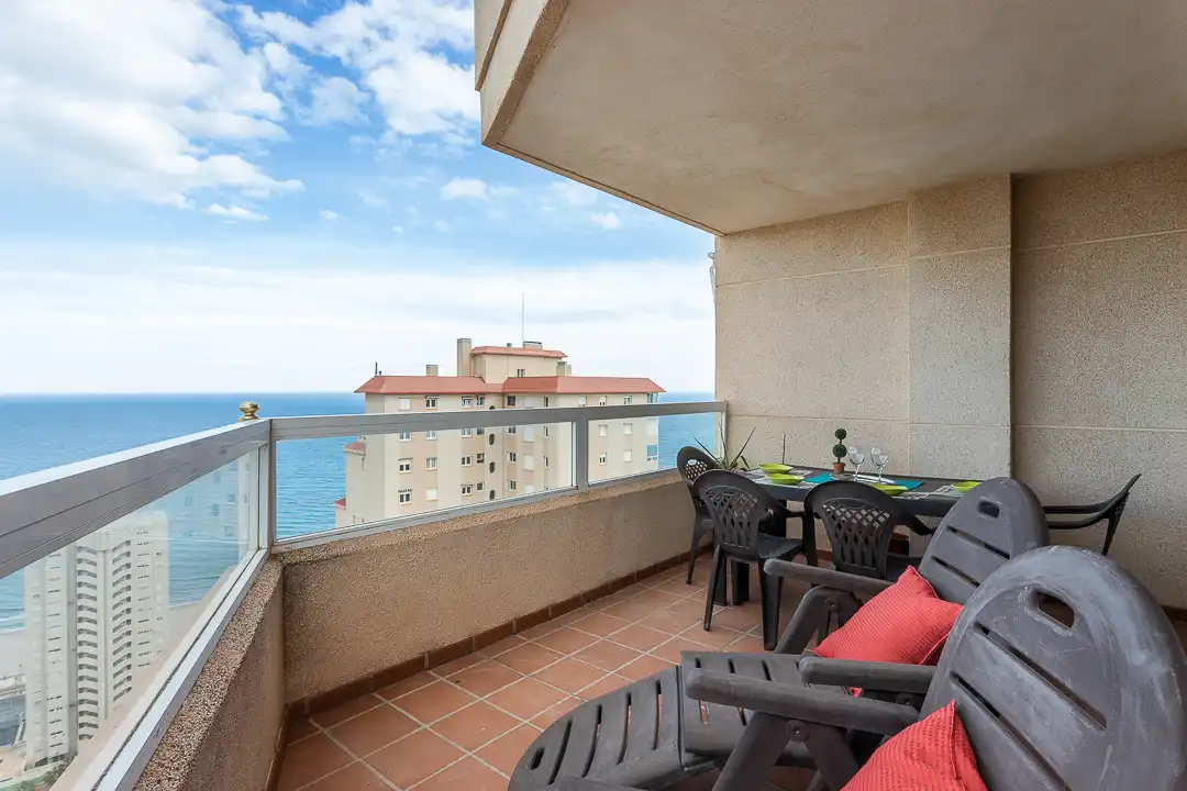 Terrace of Flat for rent in El Campello  with Air Conditioner, Heating and Terrace