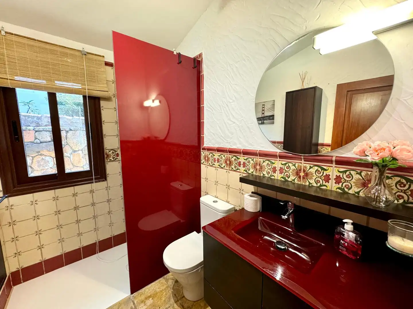 Bany de Casa o xalet en venda en El Sauzal amb Aire condicionat, Jardí privat i Terrassa