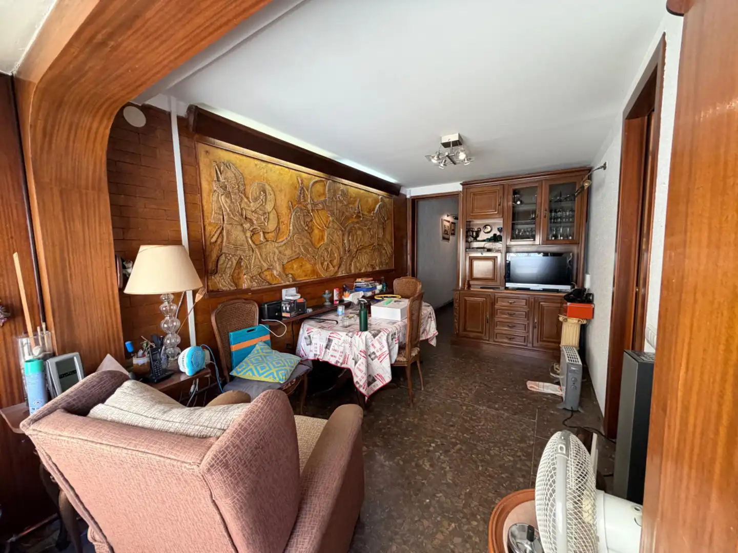 Sala de estar de Piso en venta en Barcelona con Horno y Balcón