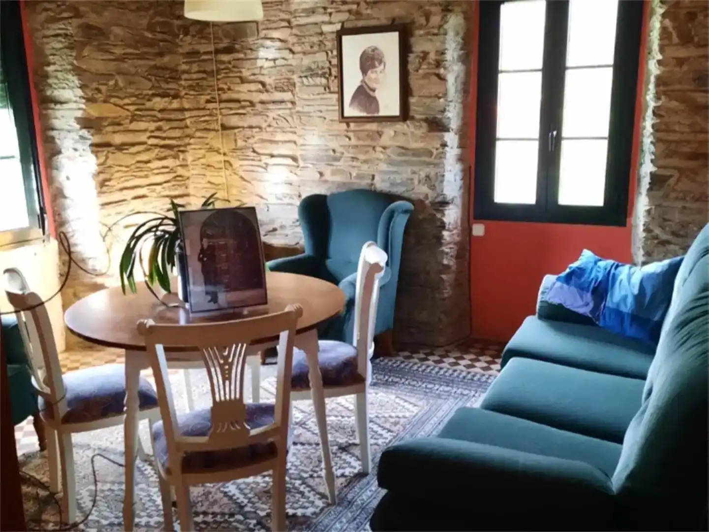 Sala d'estar de Pis en venda en Sarria