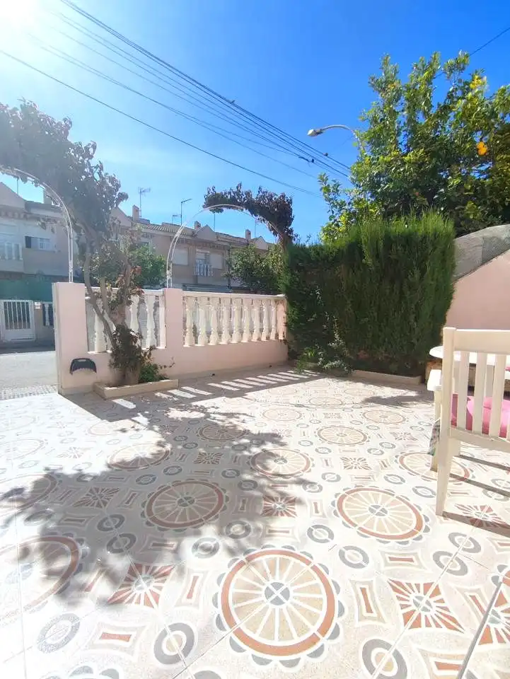 Terrassa de Casa o xalet en venda en San Pedro del Pinatar amb Aire condicionat, Jardí privat i Terrassa