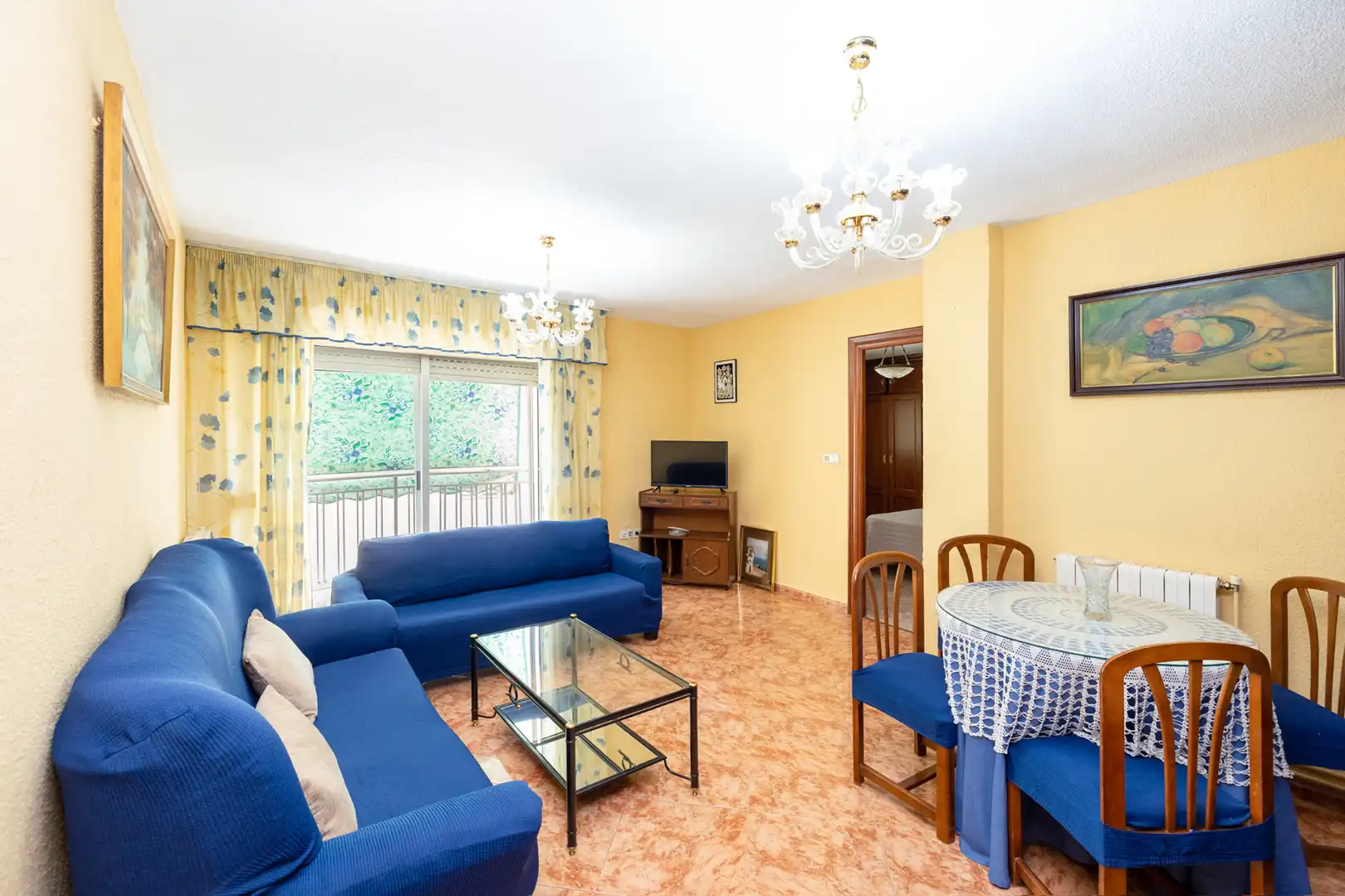 Sala de estar de Piso de alquiler en Granada con Calefacción, Amueblado y Lavadora