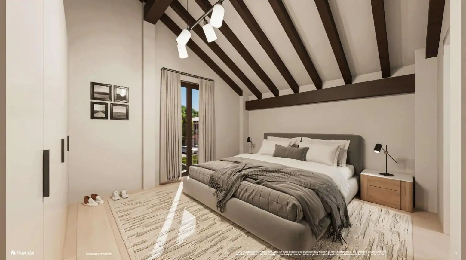Dormitori de Casa adosada en venda en Molledo amb Calefacció, Jardí privat i Parquet