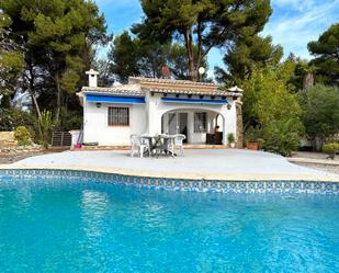 Jardí de Casa o xalet en venda en Moraira amb Aire condicionat, Terrassa i Piscina