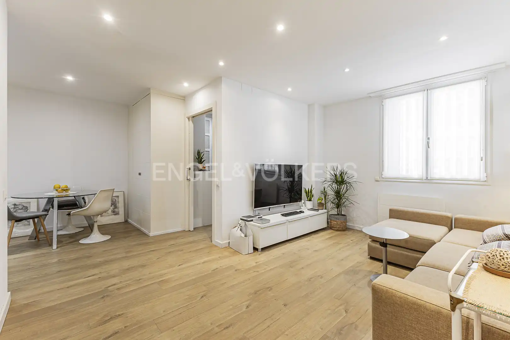 Sala de estar de Piso en venta en Barcelona con Aire acondicionado, Calefacción y Parquet