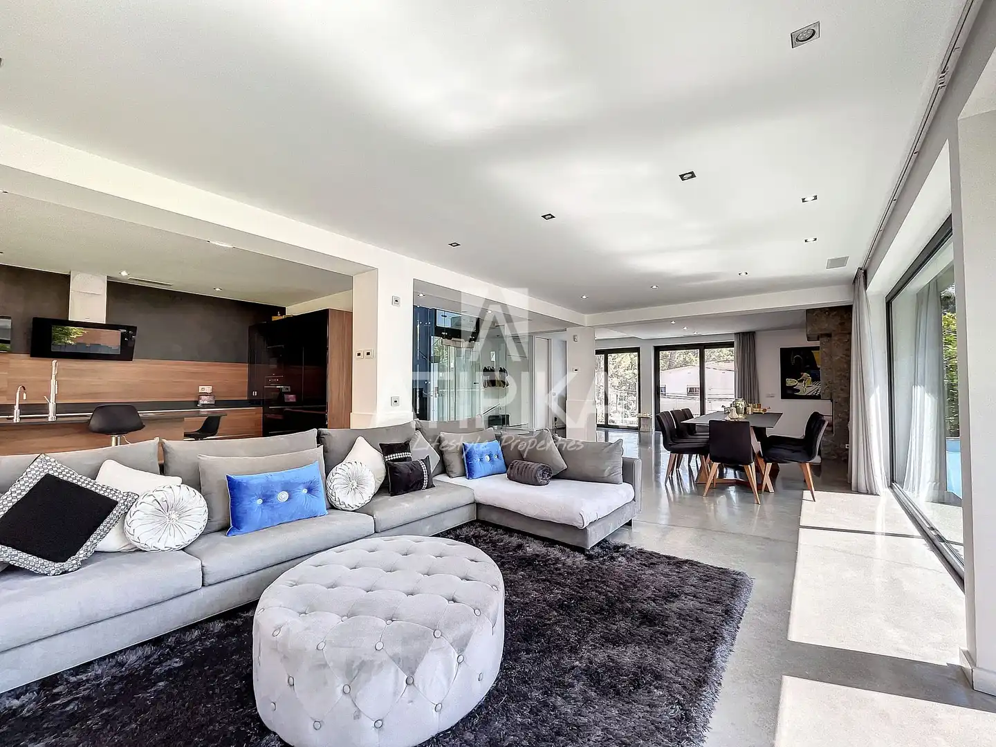 Living room of Houses for rent in Castelldefels  with Heating, Terrace and Swimming Pool