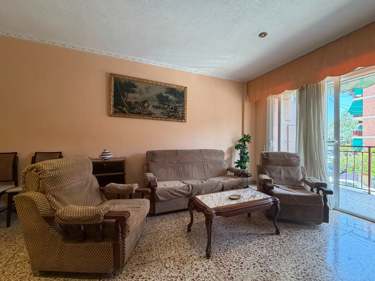 Living room of Flat for sale in Santa Pola  with Terrace and Furnished