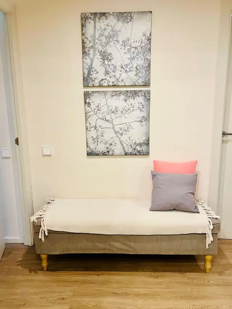 Schlafzimmer von Wohnung zur Miete in Barcelona mit Klimaanlage, Heizung und Parkett