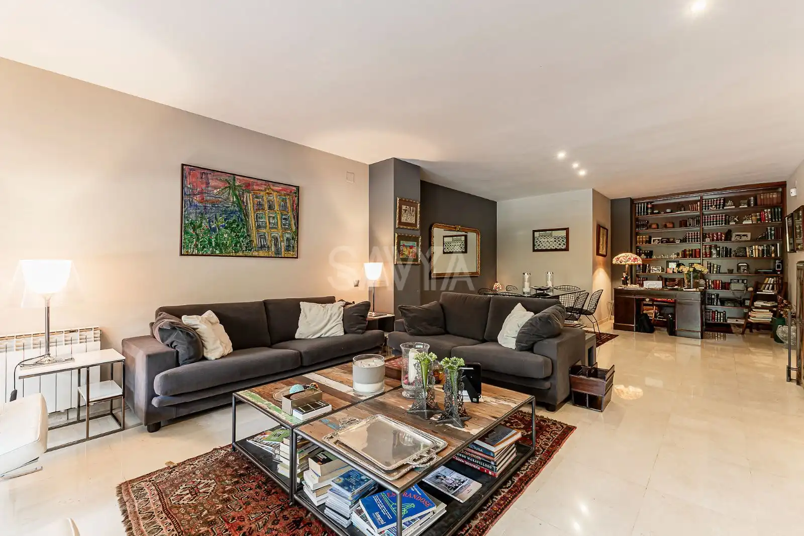 Sala d'estar de Pis de lloguer en Barcelona amb Aire condicionat, Calefacció i Terrassa