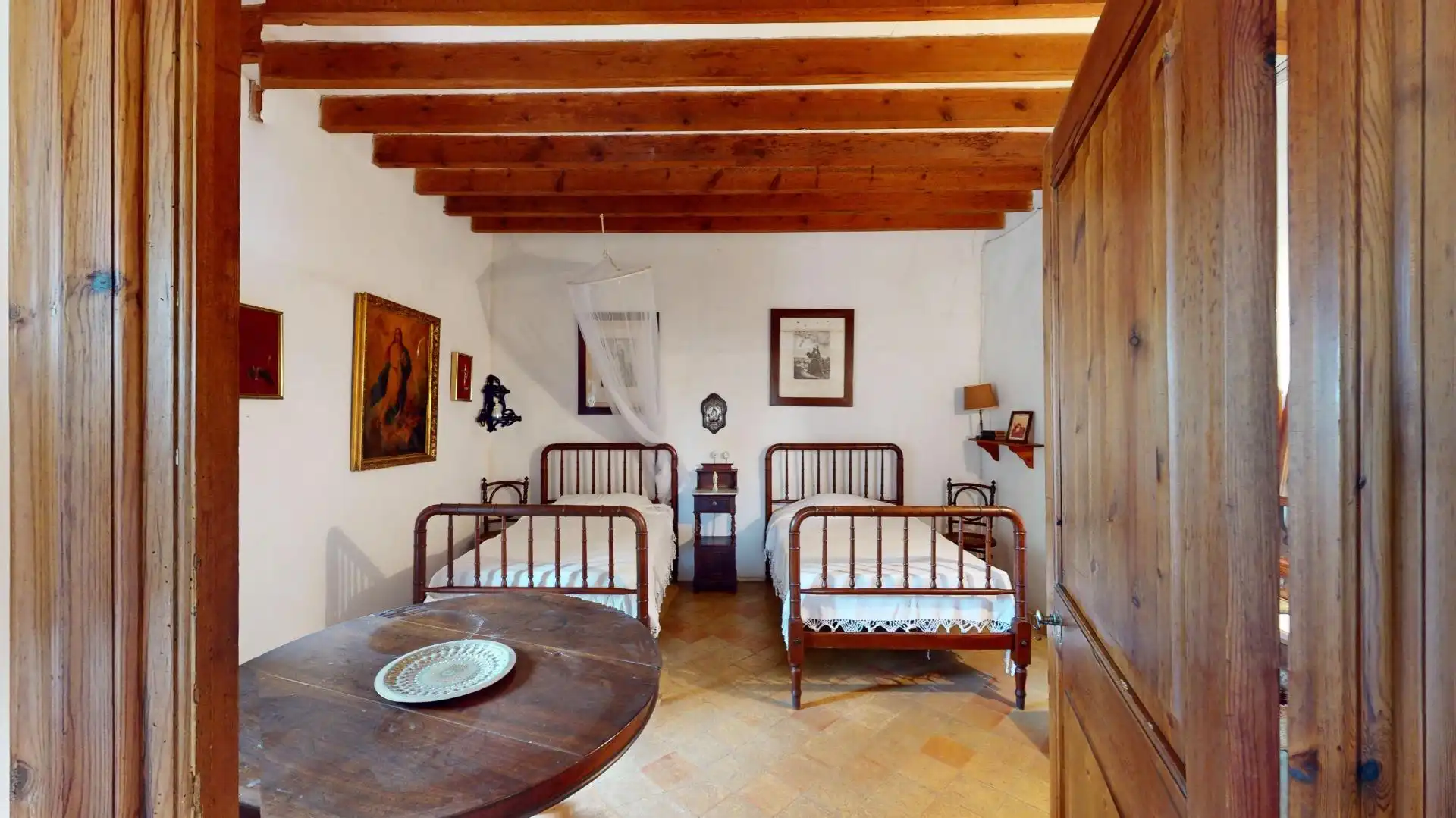 Schlafzimmer von Country house zum Verkauf in  Palma de Mallorca mit Privatgarten, Terrasse und Abstellraum