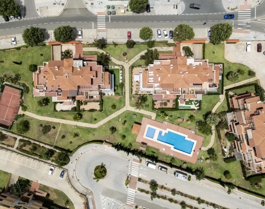 Exterior view of Flat for sale in Mijas  with Air Conditioner, Terrace and Storage room