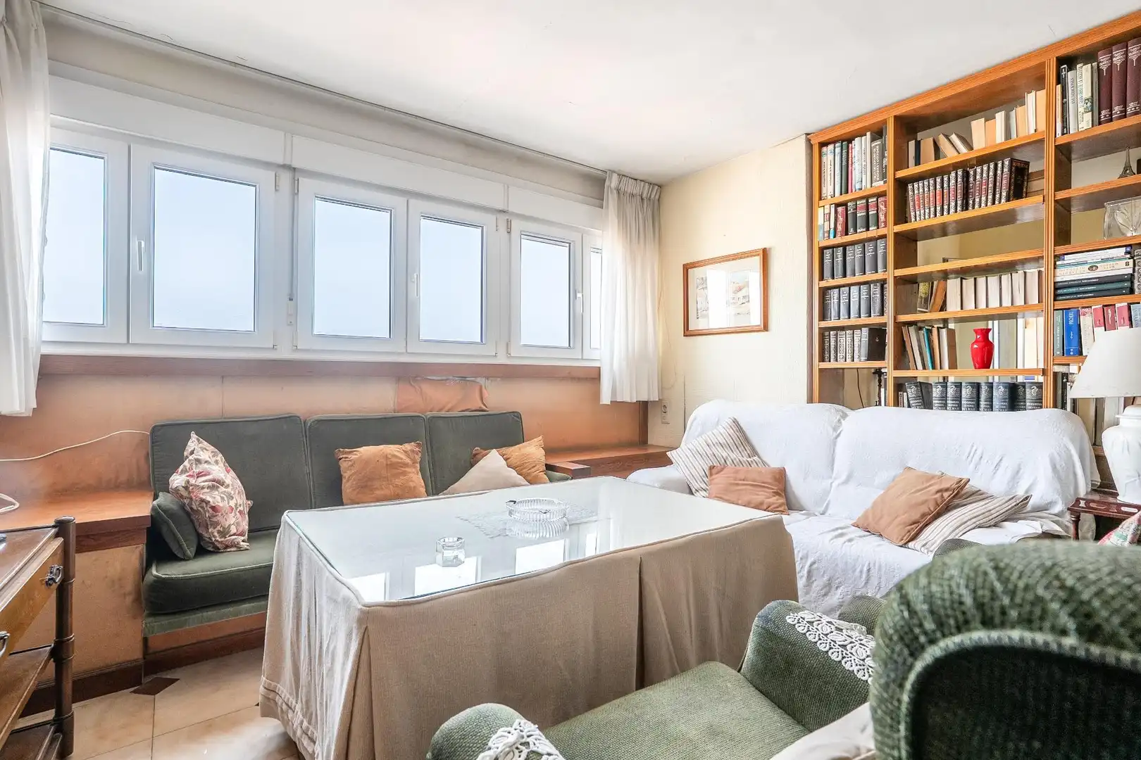 Wohnzimmer von Dachboden zum Verkauf in  Almería Capital mit Klimaanlage und Terrasse