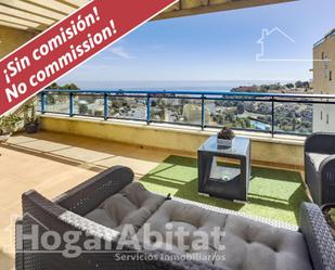 Balcony of Attic for sale in Calpe / Calp  with Air Conditioner, Heating and Private garden